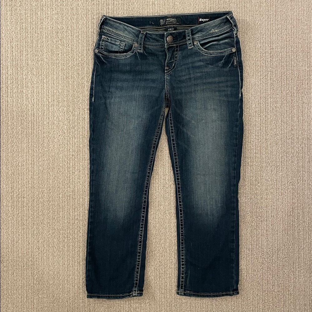 Silver Jeans Co. Aiko Mid Capri Jeans W30/L22